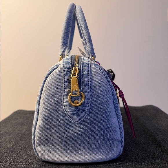 Coach Medium Rowan in Loved Denim - Picture 3 of 5